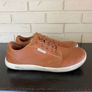 Hobibear Size 43 Barefoot Wide Toe Waterproof Shoe Leather Tan Minimalist Casual